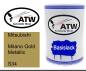 Preview: Mitsubishi, Milano Gold Metallic, S34: 500ml Lackdose, von ATW Autoteile West.